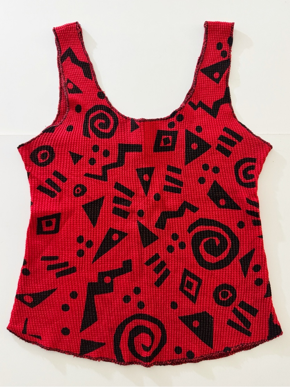 Vintage 80s Silver Wings California Waffle Knit Tank